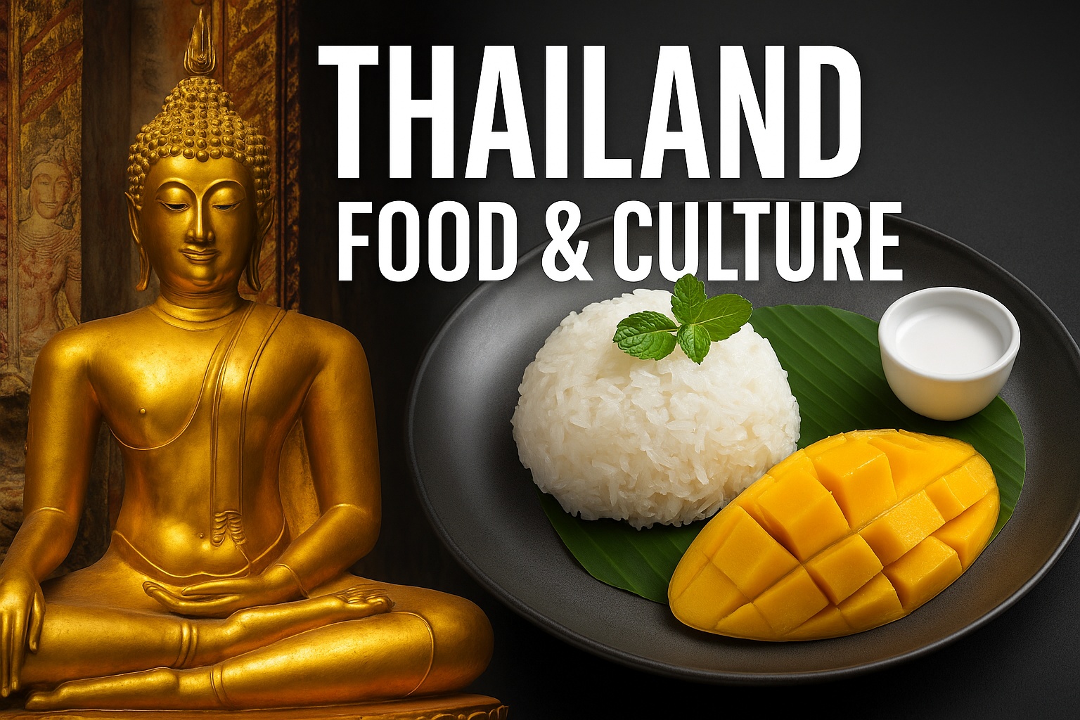 Traditional Thai food and cultural elements